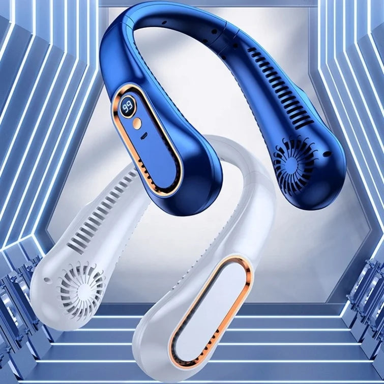 Froza Neck Fan for Outdoor 2025 New Arrivals Bladeless Rechargeable Usb Portable Hanging Neck Cooling Fan