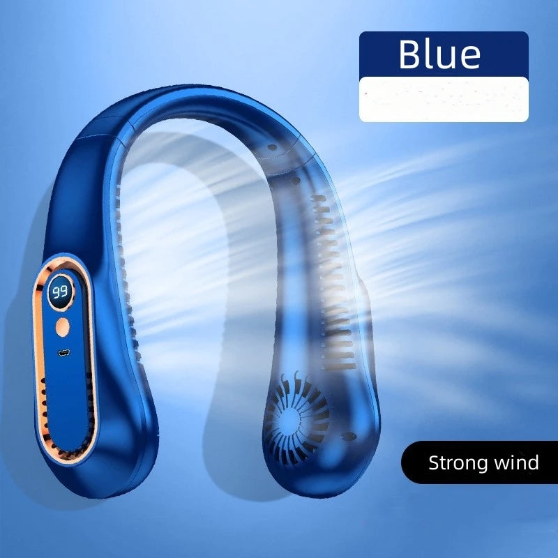 Froza Neck Fan for Outdoor 2025 New Arrivals Bladeless Rechargeable Usb Portable Hanging Neck Cooling Fan