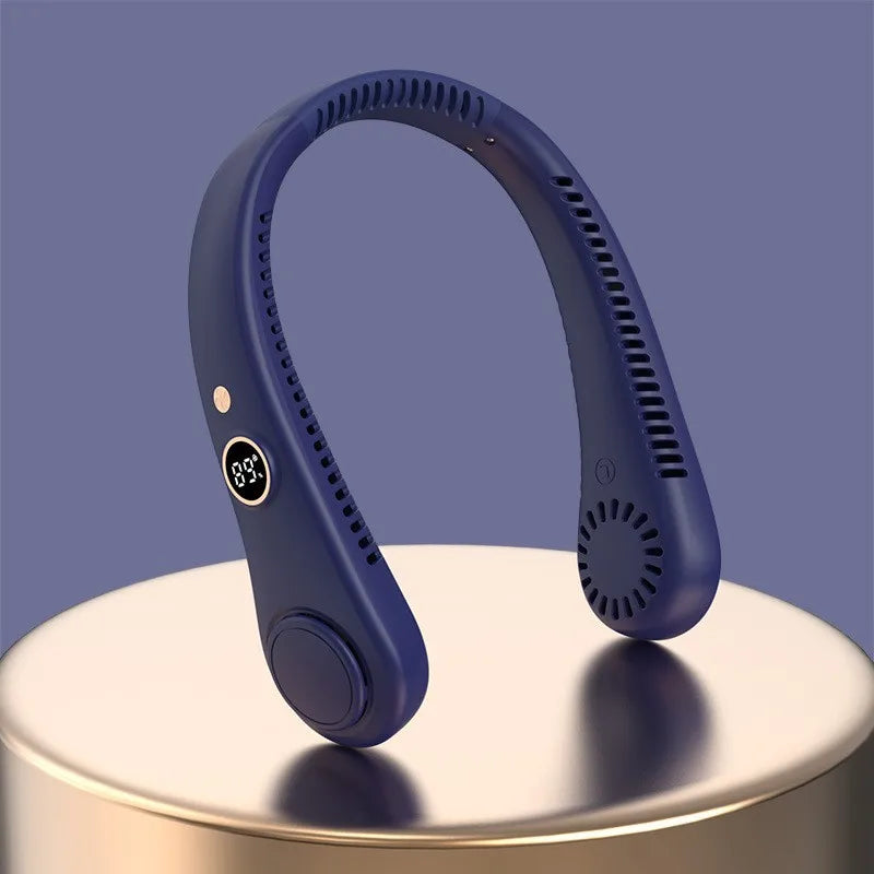 Froza Neck Fan for Outdoor 2025 New Arrivals Bladeless Rechargeable Usb Portable Hanging Neck Cooling Fan