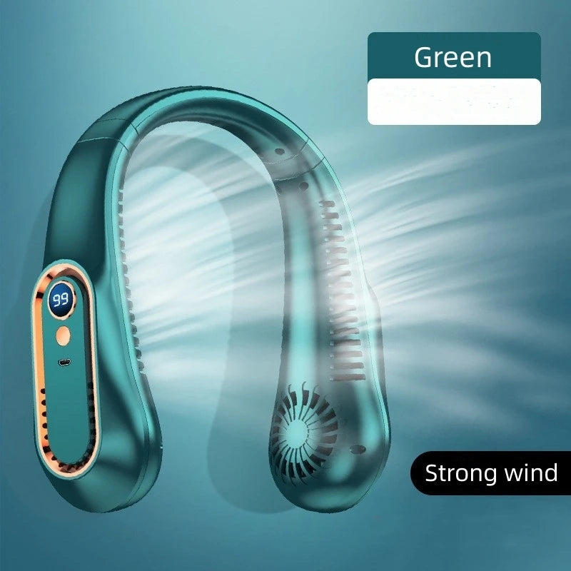 Froza Neck Fan for Outdoor 2025 New Arrivals Bladeless Rechargeable Usb Portable Hanging Neck Cooling Fan