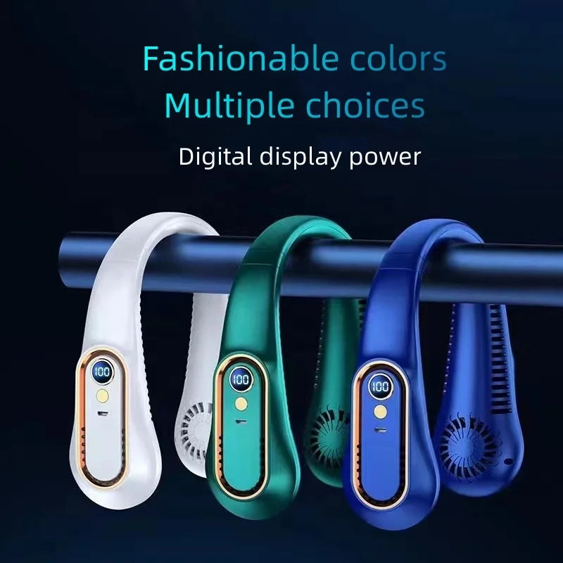Froza Neck Fan for Outdoor 2025 New Arrivals Bladeless Rechargeable Usb Portable Hanging Neck Cooling Fan