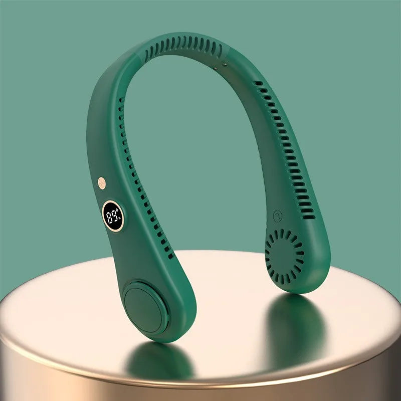 Froza Neck Fan for Outdoor 2025 New Arrivals Bladeless Rechargeable Usb Portable Hanging Neck Cooling Fan